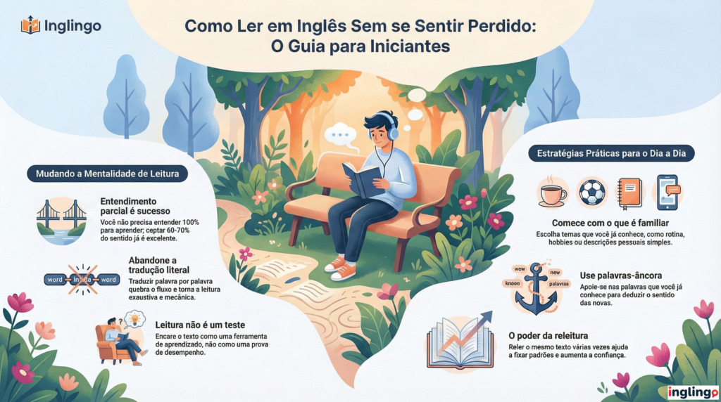 como ler e estudar inglês iniciante