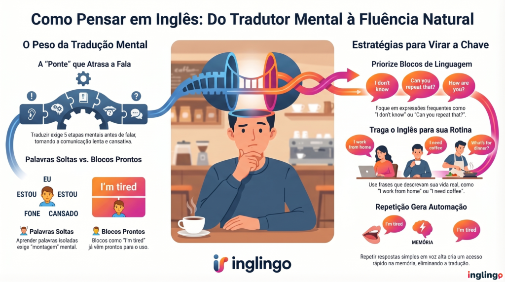 como pensar ingles sem traduzir