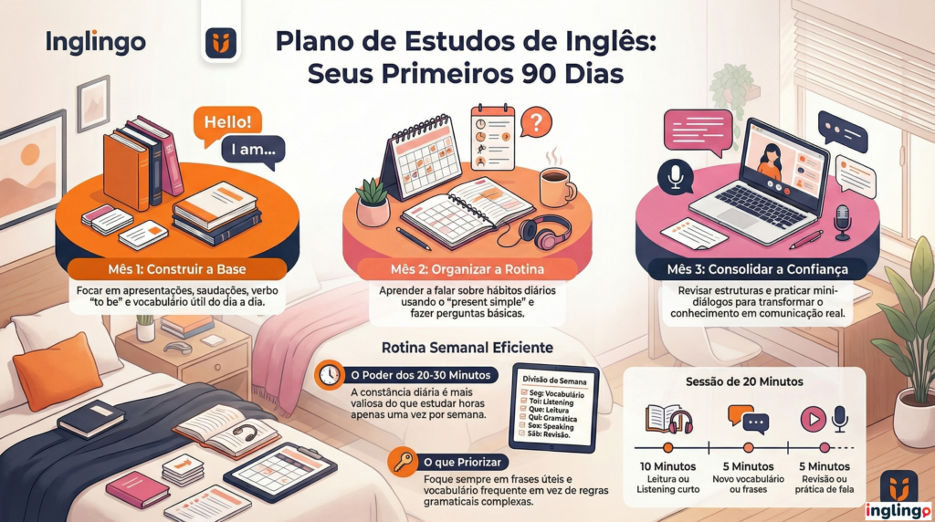 plano de estudo inglingo
