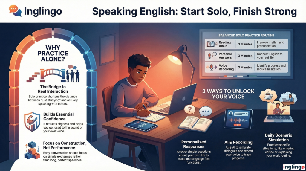 speaking solo inglingo practice