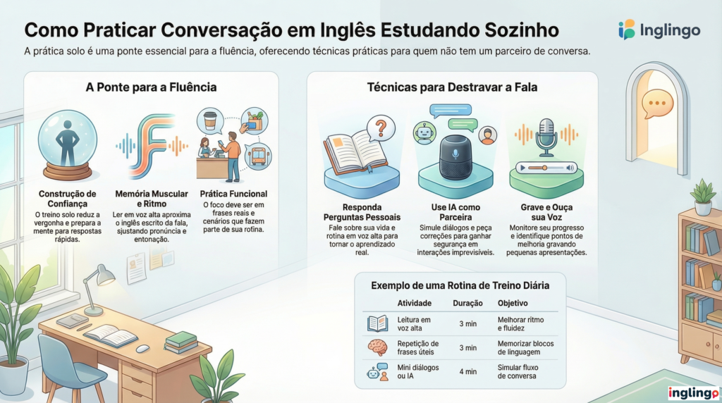 speaking solo inglingo practice alone