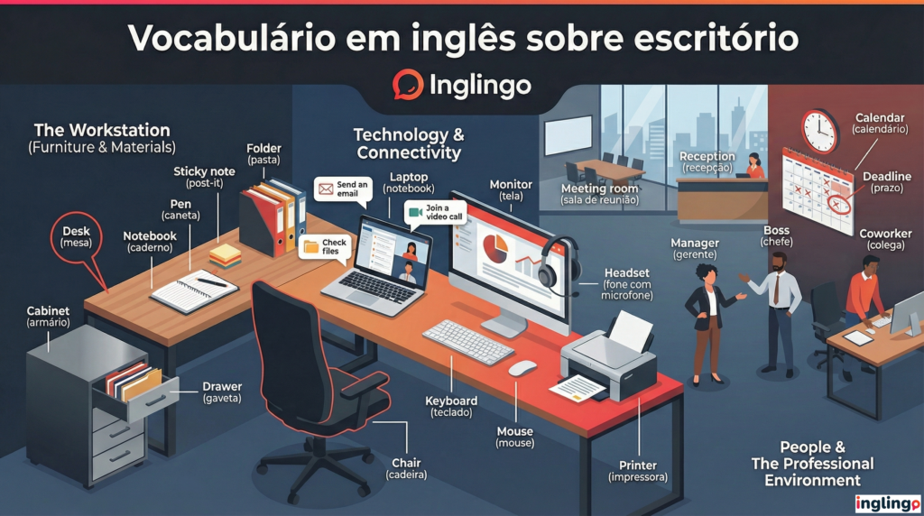 vocabulario escritorio inglingo