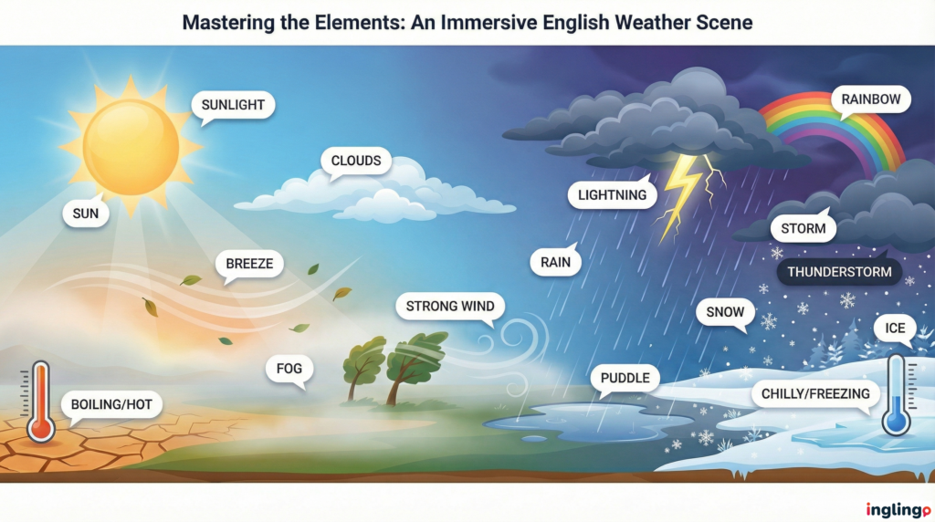 vocabulario ingles clima