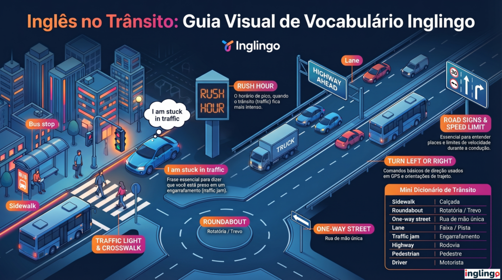 vocabulario ingles transito inglingo